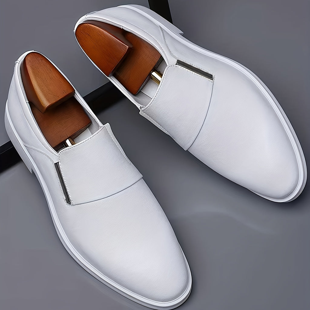 SleekStride™ Men’s Premium Slip-On Dress Shoes