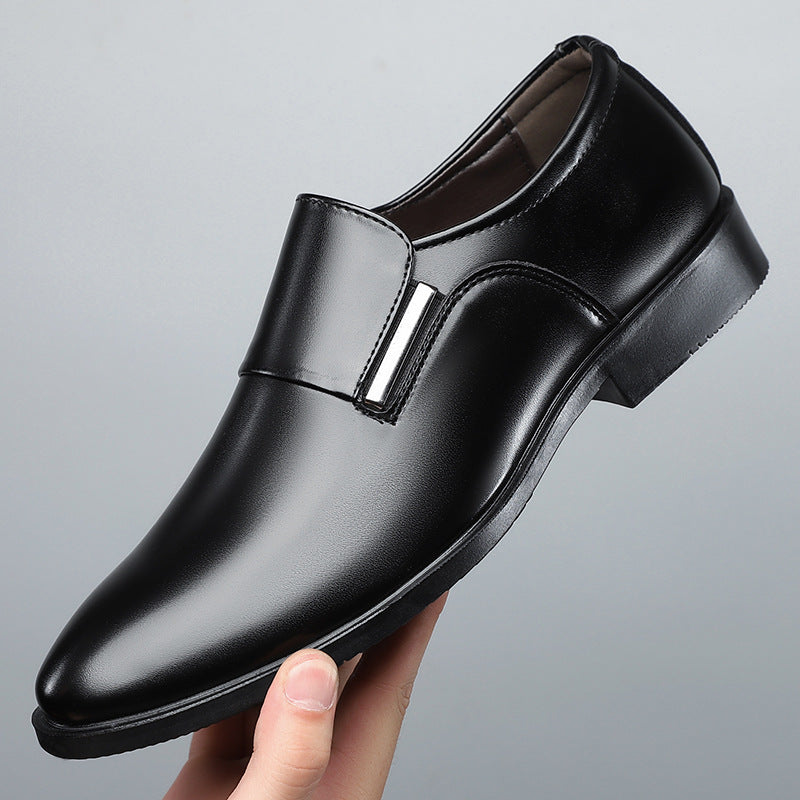 SleekStride™ Men’s Premium Slip-On Dress Shoes