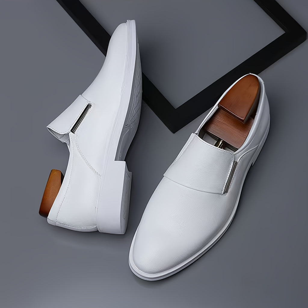 SleekStride™ Men’s Premium Slip-On Dress Shoes