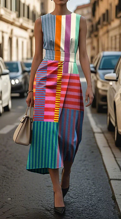 Tiffany™ – Printed Sleeveless Dress