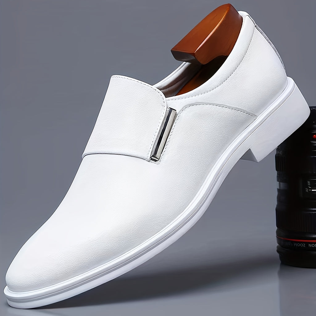 SleekStride™ Men’s Premium Slip-On Dress Shoes