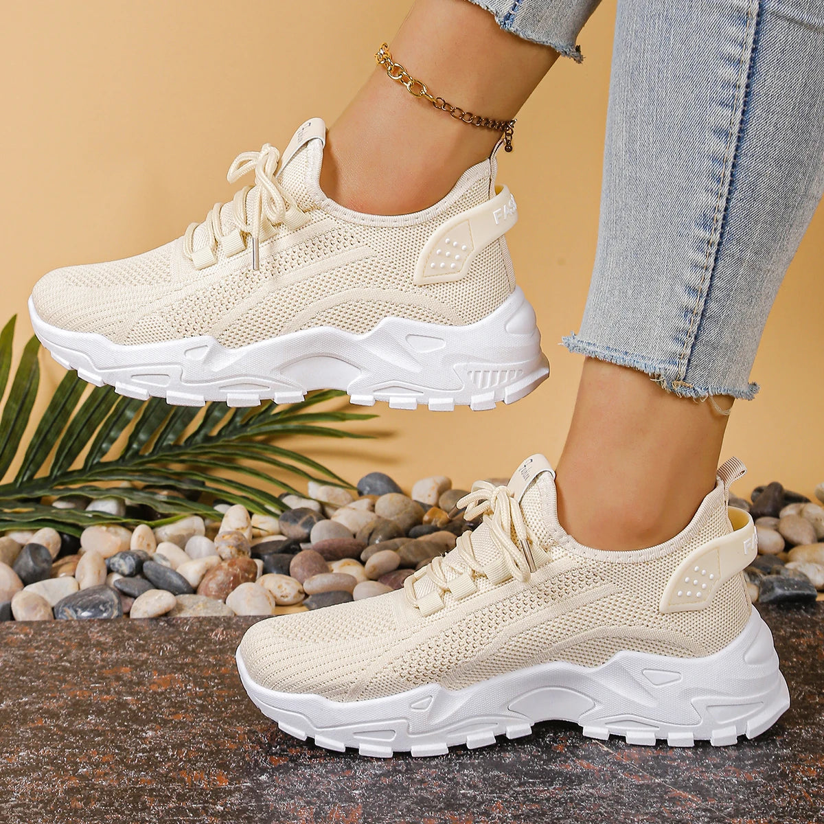 Elvoria - Cloud-Step Breathable Knit Runner