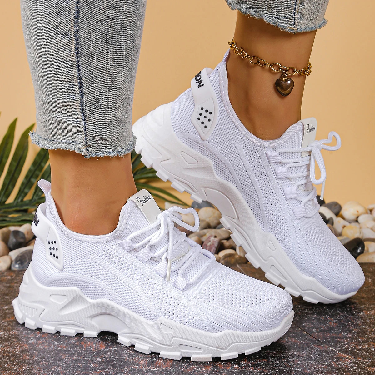 Elvoria - Cloud-Step Breathable Knit Runner