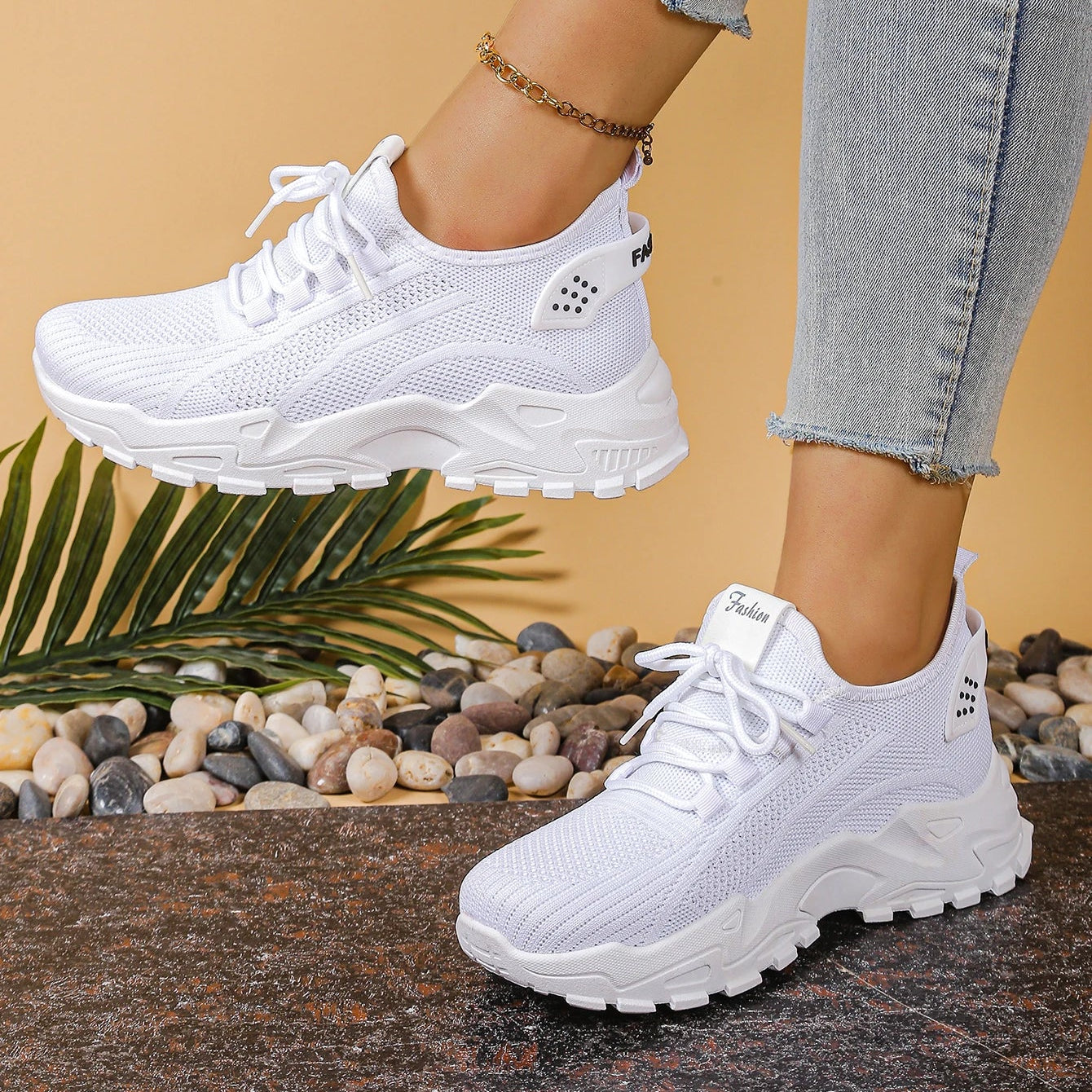 Elvoria - Cloud-Step Breathable Knit Runner