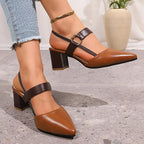 The Aurelia Block Heel Slingbacks