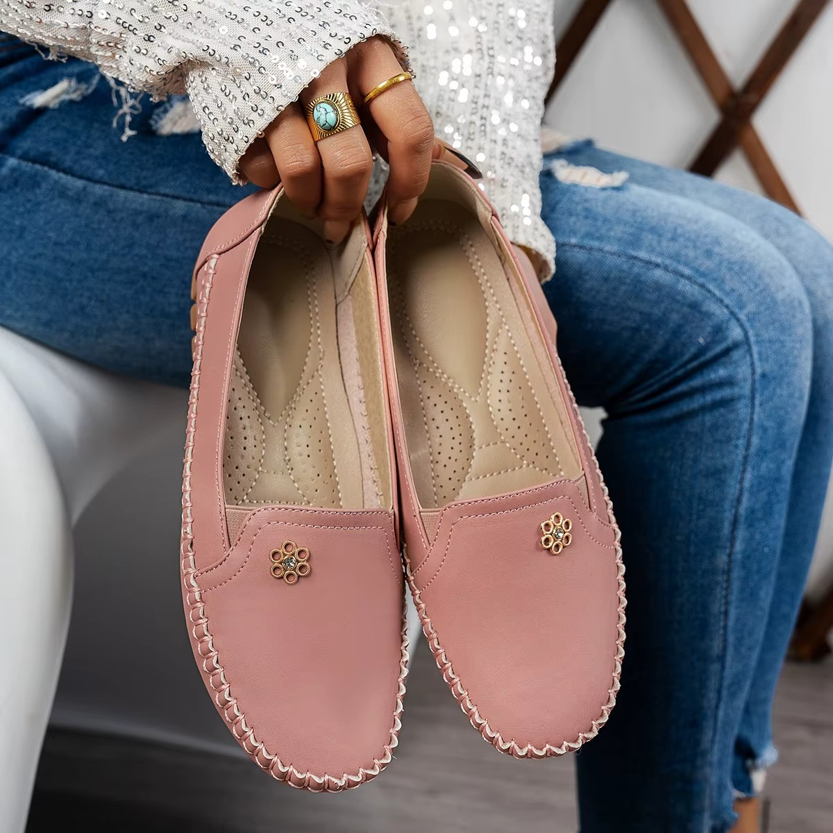 Elara Artisan Comfort Loafer