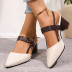 The Aurelia Block Heel Slingbacks