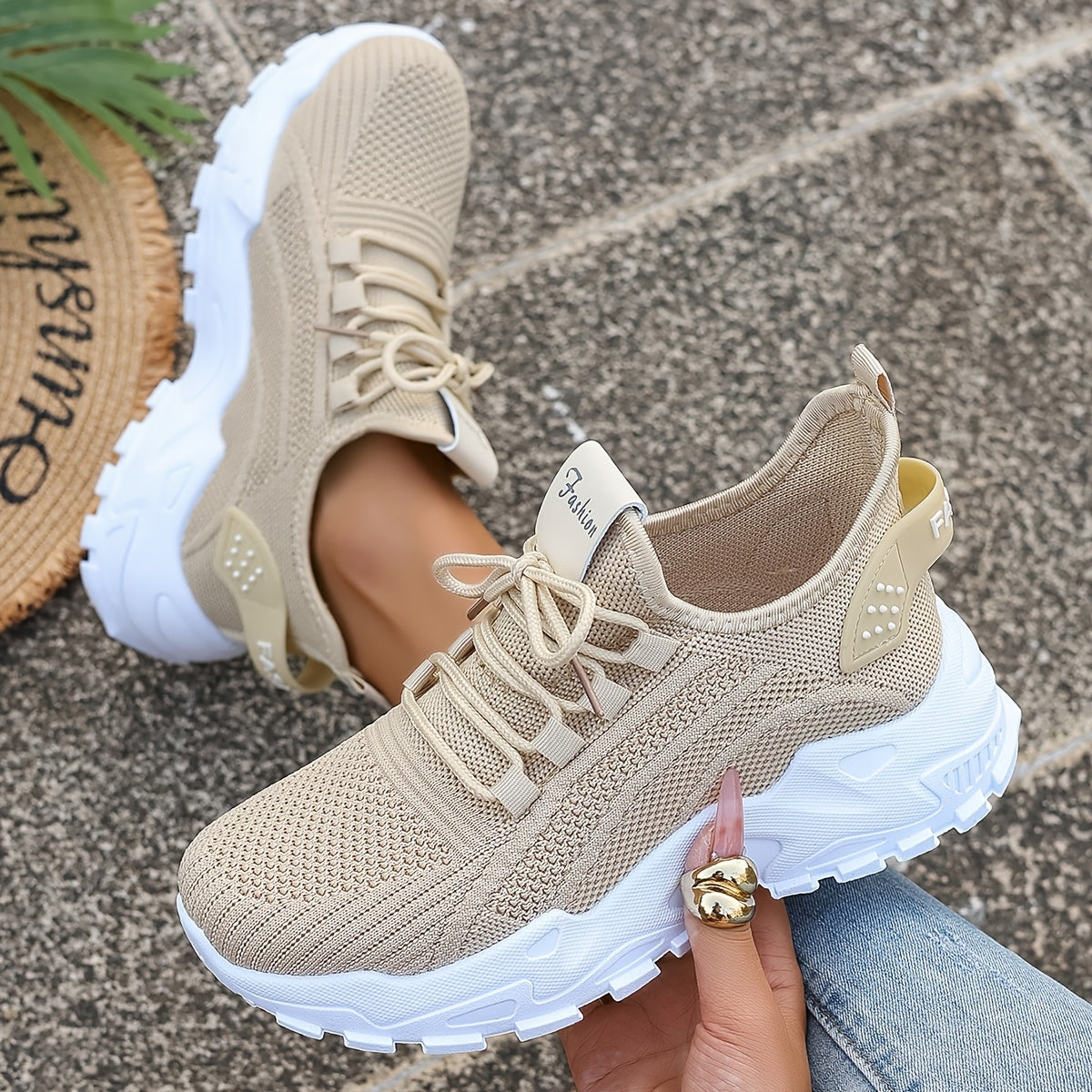 VividStride™ Luxe Knit Power Sneakers