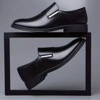 SleekStride™ Men’s Premium Slip-On Dress Shoes