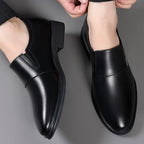 SleekStride™ Men’s Premium Slip-On Dress Shoes