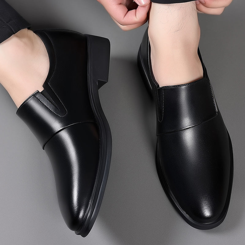 SleekStride™ Men’s Premium Slip-On Dress Shoes