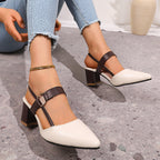 The Aurelia Block Heel Slingbacks