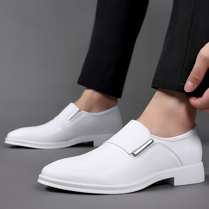 SleekStride™ Men’s Premium Slip-On Dress Shoes