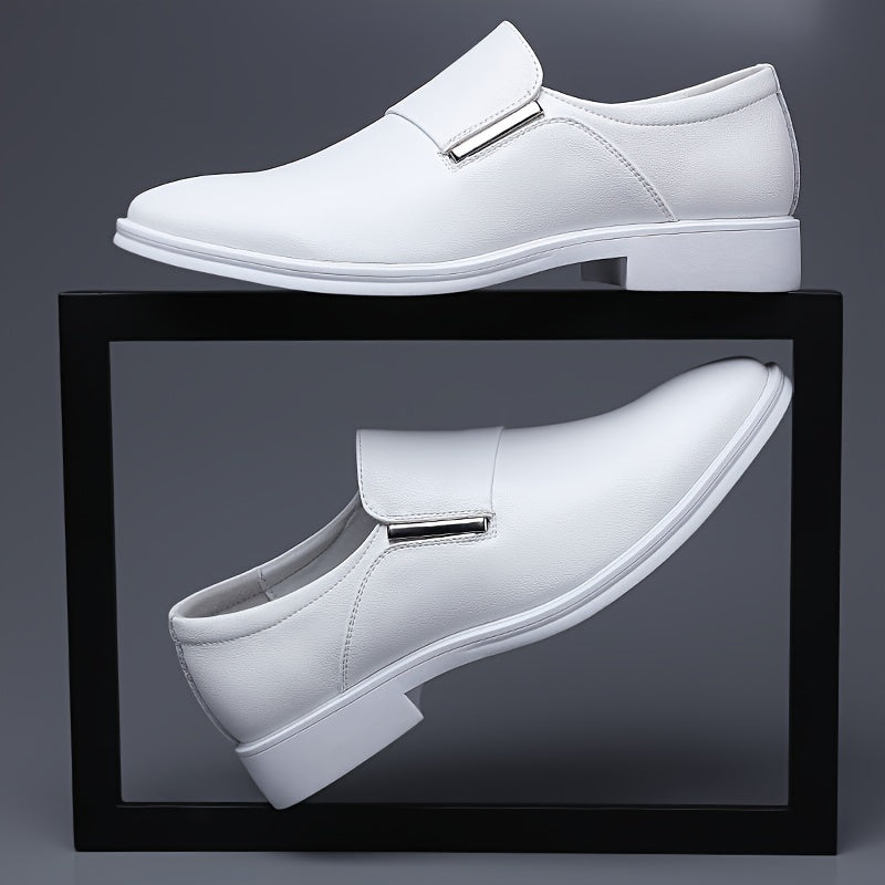 SleekStride™ Men’s Premium Slip-On Dress Shoes