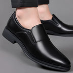 SleekStride™ Men’s Premium Slip-On Dress Shoes