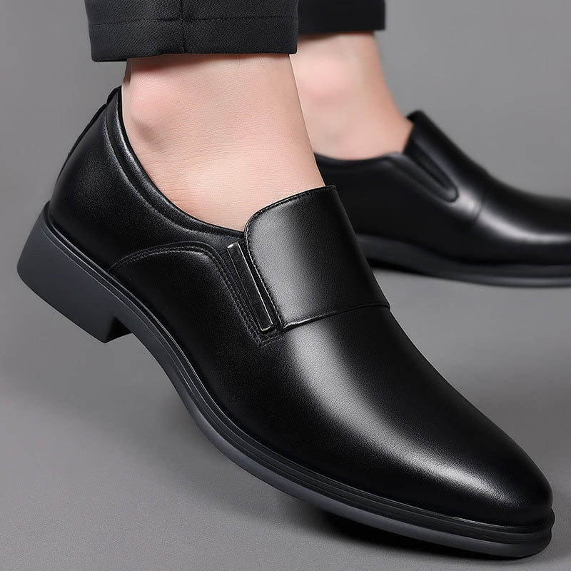 SleekStride™ Men’s Premium Slip-On Dress Shoes