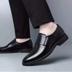 SleekStride™ Men’s Premium Slip-On Dress Shoes