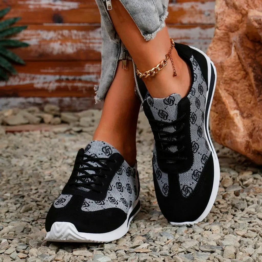 ÉlanStride™ Luxe Monogram Sneakers